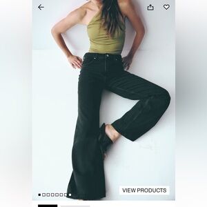 H&M Black Wide Leg Jeans Size 10